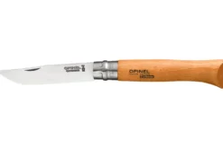 Couteau pliant Opinel Tradition Carbone n°12 lame 12cm manche hêtre
