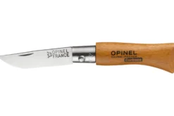 Couteau pliant Opinel Tradition Carbone n°02 lame 3,5cm manche hêtre