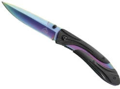 Couteau pliant Puma-Tec 306911 arc-en-ciel manche 11cm