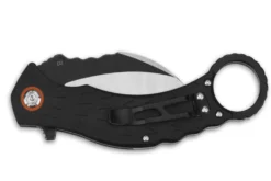 Couteau pliant QSP Eagle 120B karambit manche en G10 noir 13,6cm