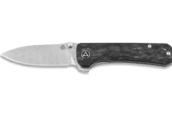 Couteau pliant QSP Hawk 131E manche en fibre de carbone noir 10,5cm