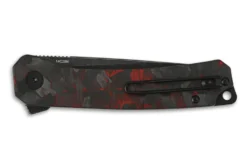 Couteau pliant QSP Osprey 139F2 manche en carbone et G10 noir et rouge 10,8cm