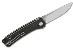 Couteau pliant QSP Osprey shredded 139F1 manche en carbone et G10 gris/rouge 10,8cm