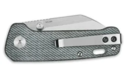 Couteau pliant QSP Penguin mini 130XSB manche en micarta denim 8,2cm