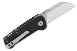 Couteau pliant QSP Penguin Mini 130XSD1 manche en carbone et G10 noir et bleu 8,2cm