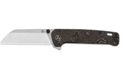 Couteau pliant QSP Penguin Plus 130XLE1 manche en carbone/titane noir et bronze 11,4cm