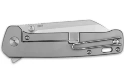 Couteau pliant QSP Penguin Plus 130XLD1 manche en fibre de carbone/titane gris et noir 11,4cm