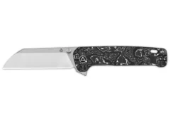 Couteau pliant QSP Penguin Plus 130XLD1 manche en fibre de carbone/titane gris et noir 11,4cm