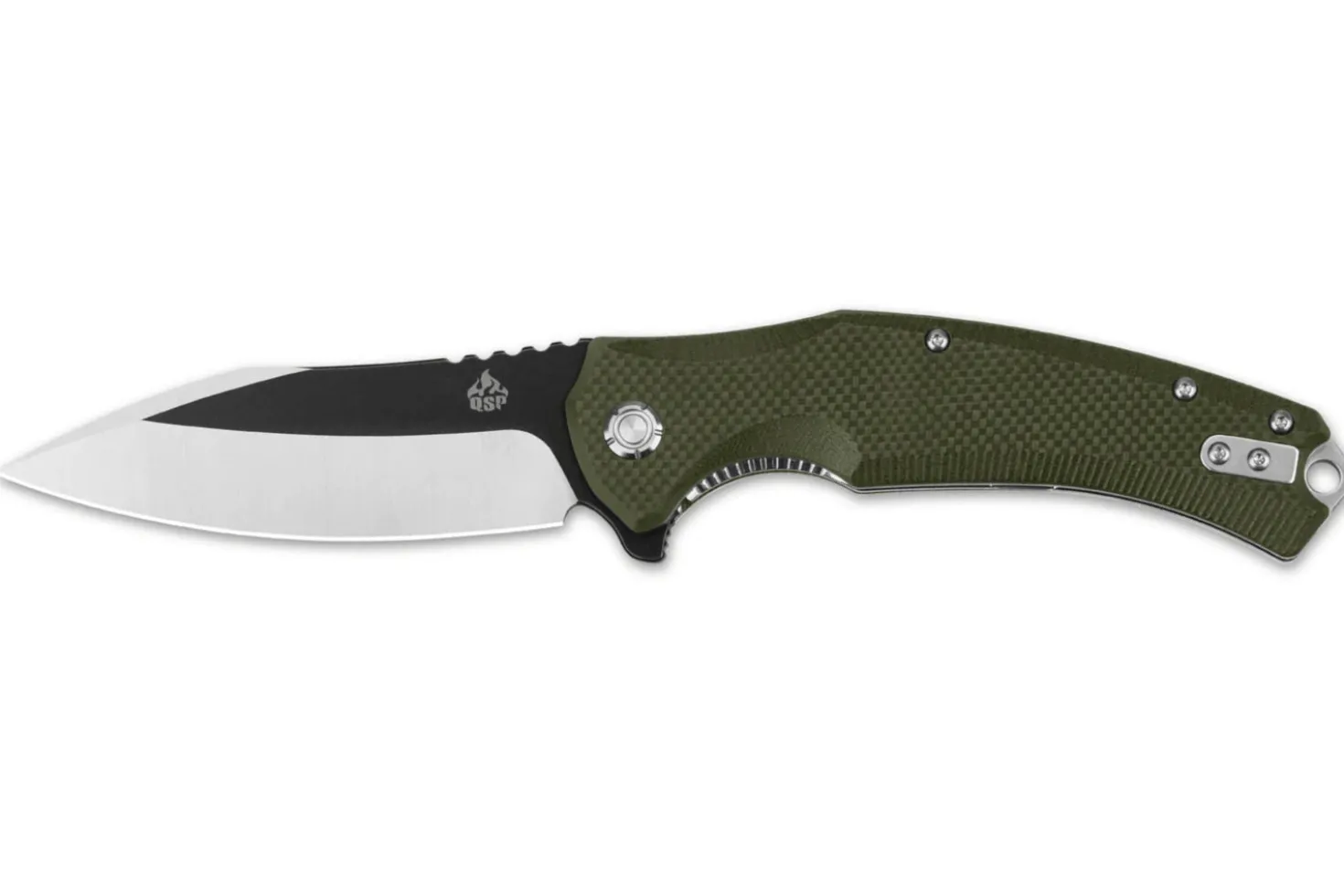 Couteau pliant QSP Snipe 121B manche en G10 vert 12cm