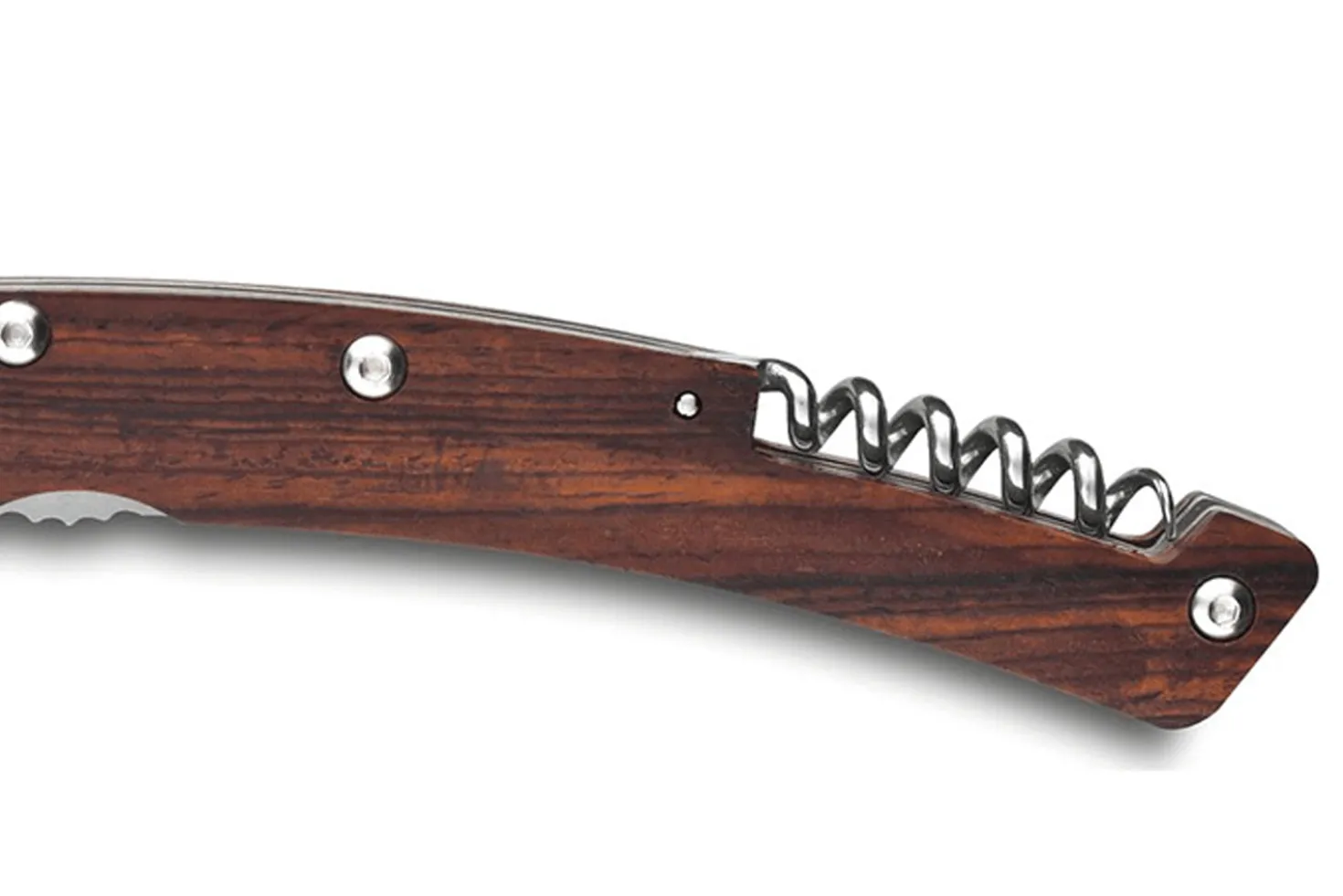 Couteau pliant semi dentelé Le Thiers Liner Lock Claude Dozorme vallernia 12,5cm