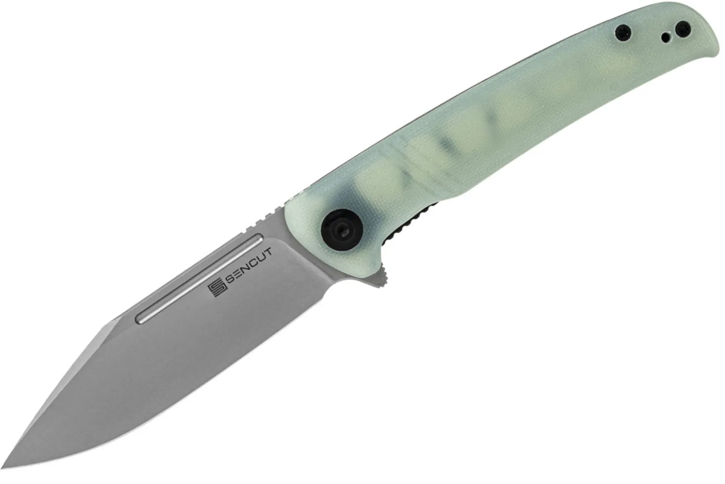 Couteau pliant Sencut Brazoria SA12B manche en G10 vert d'eau 11cm