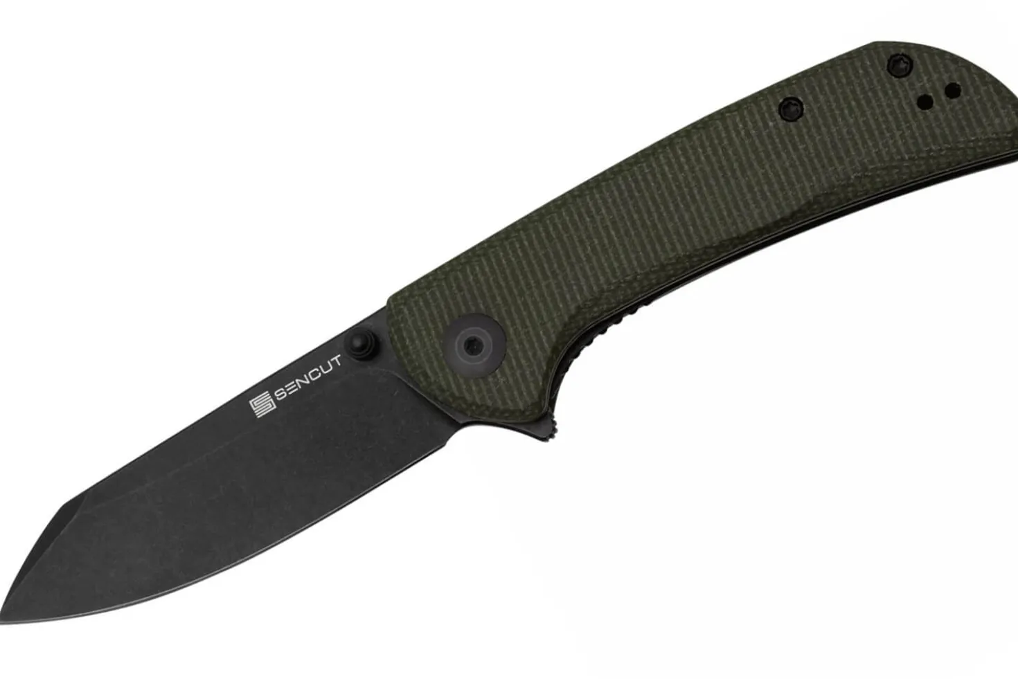 Couteau pliant Sencut Fritch S220141 manche en micarta vert 10,2cm