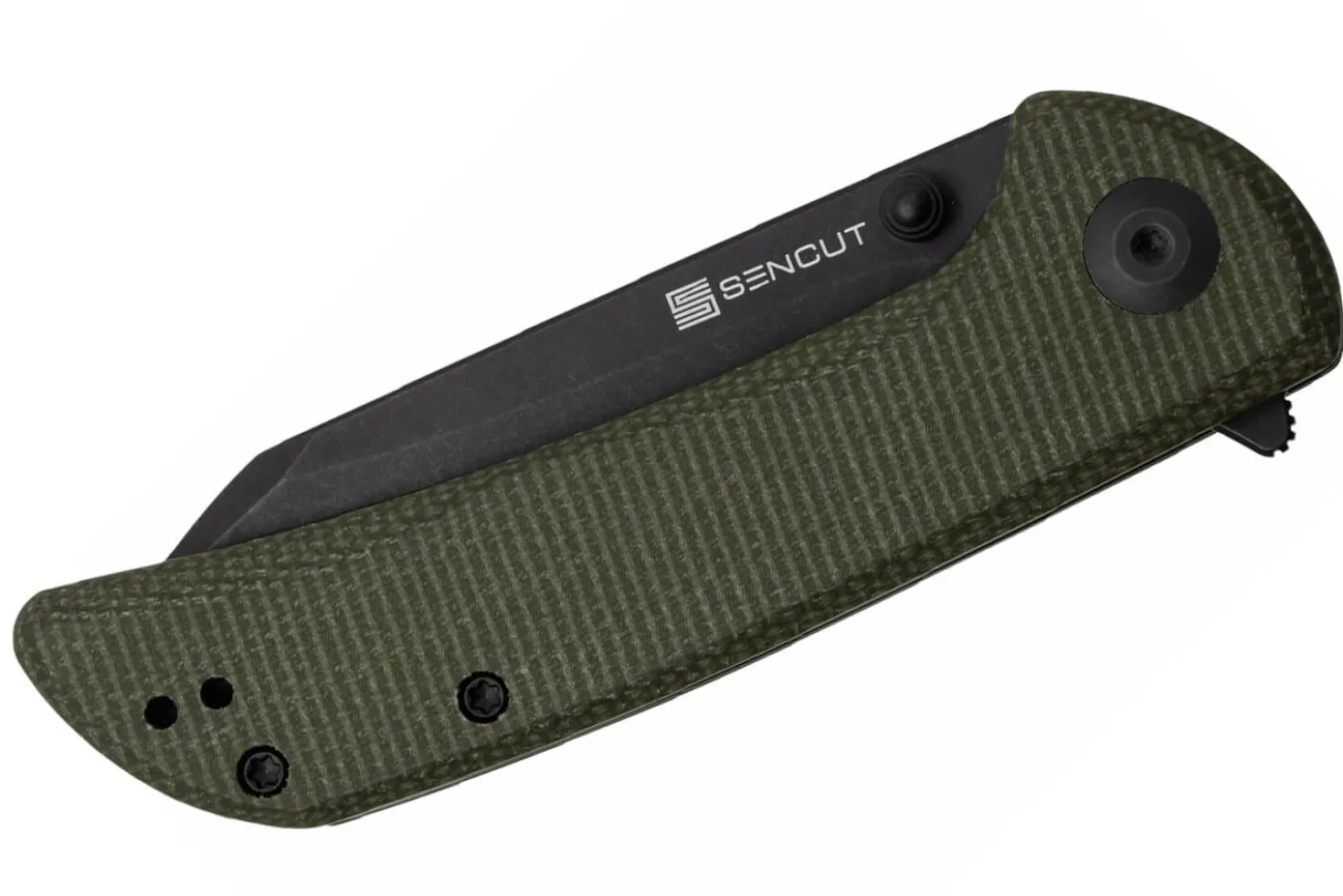 Couteau pliant Sencut Fritch S220141 manche en micarta vert 10,2cm