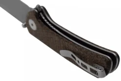 Couteau pliant Sencut Fritch S220143 manche en micarta marron 10,2cm