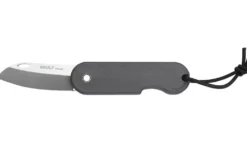 Couteau pliant Skult français éco-responsable manche gris 10cm