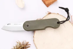 Couteau pliant Skult français éco-responsable manche vert 10cm