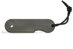 Couteau pliant Skult français éco-responsable manche vert 10cm