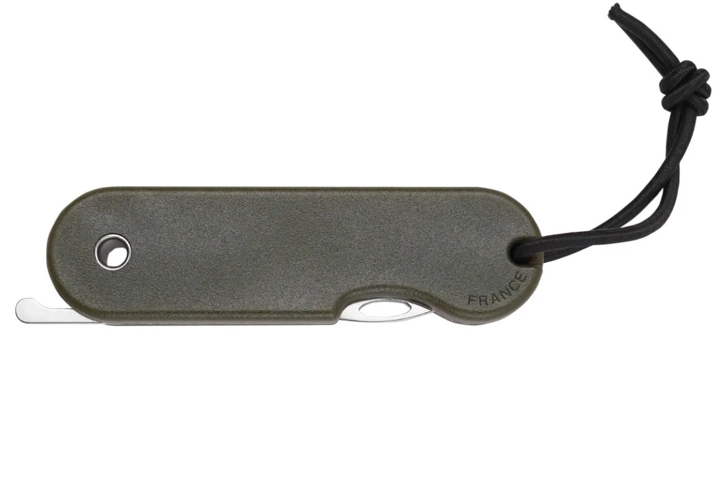Couteau pliant Skult français éco-responsable manche vert 10cm