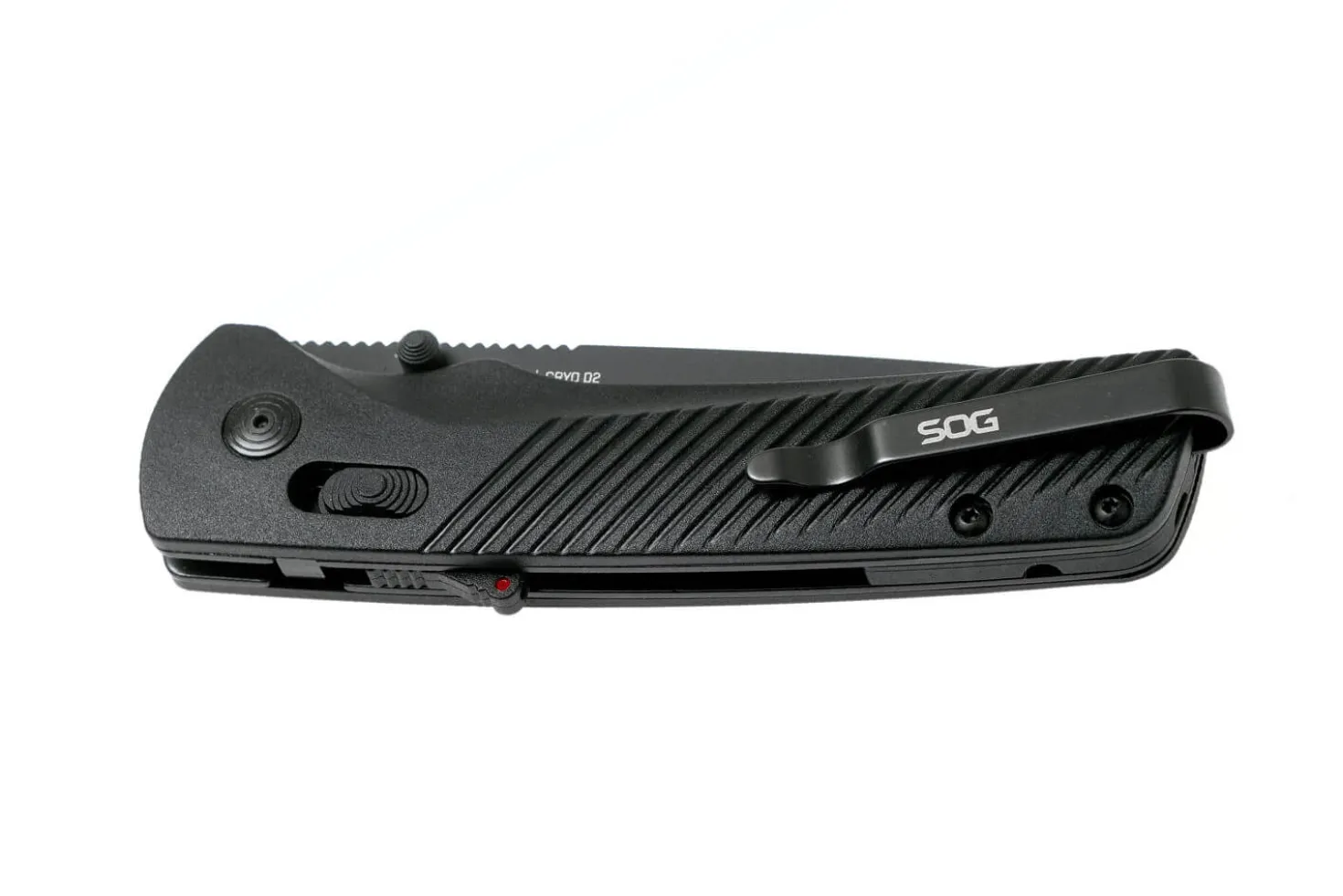 Couteau pliant SOG Flash At Blackout SGFLASHBK manche en nylon/fibres de verre noir 11,6cm