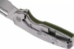 Couteau pliant SOG STOUT FLK SGSTOUTGR manche en acier inox/G10 olive 9,6cm