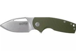 Couteau pliant SOG STOUT FLK SGSTOUTGR manche en acier inox/G10 olive 9,6cm