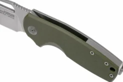 Couteau pliant SOG STOUT FLK SGSTOUTGR manche en acier inox/G10 olive 9,6cm