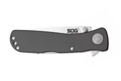 Couteau pliant SOG Twitch II SGTWI8 manche en aluminium gris 9cm avec clip de poche