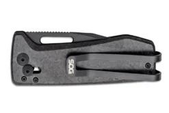 Couteau pliant SOG Ultra XR SGULTRAXRXHPBK manche en fibre de carbone noir 9,1cm