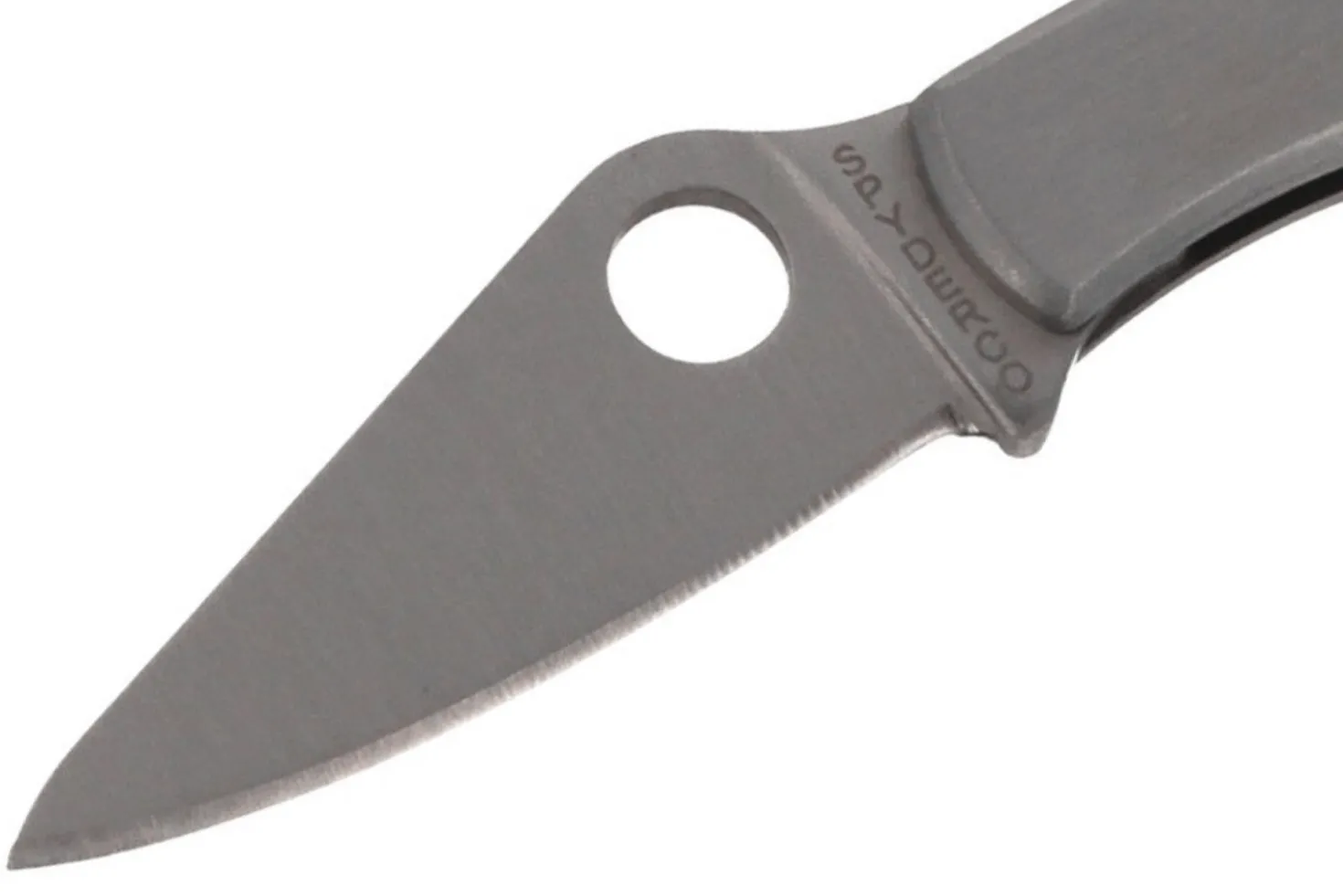 Couteau pliant Spyderco Bug C133P manche inox 4,1cm
