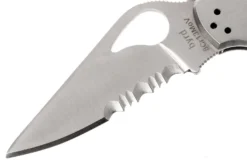 Couteau pliant Spyderco BYRD Meadowlark 2 à dents tout inox 10cm