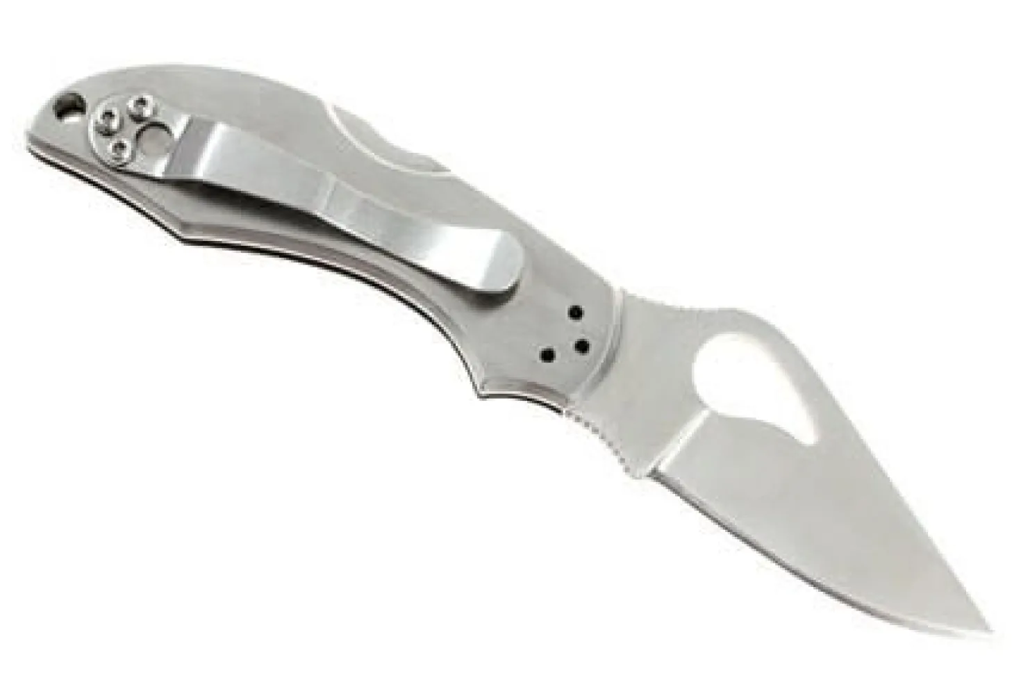Couteau pliant Spyderco BYRD Robin 2 tout inox 8.5cm