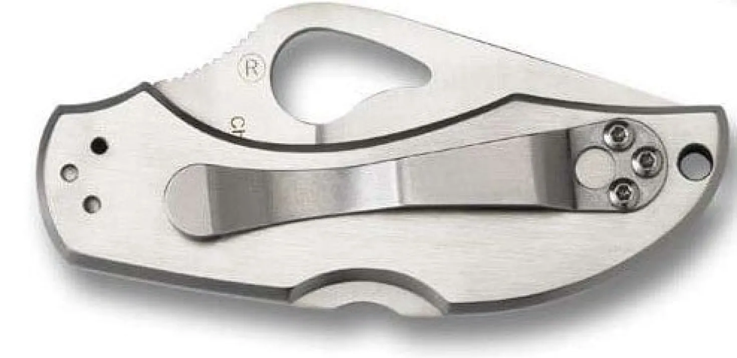 Couteau pliant Spyderco BYRD Robin 2 tout inox 8.5cm