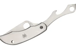 Couteau pliant Spyderco Clipitool C175P manche en acier 6,5cm + ouvre bouteille