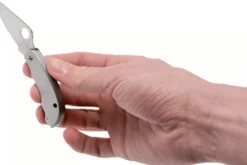 Couteau pliant Spyderco Clipitool C175P manche en acier 6,5cm + ouvre bouteille