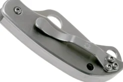 Couteau pliant Spyderco Clipitool C169P manche en acier 6,5cm + ciseau