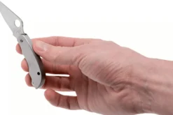 Couteau pliant Spyderco Clipitool C169P manche en acier 6,5cm + ciseau
