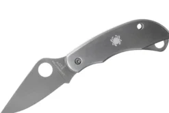 Couteau pliant Spyderco Clipitool C169P manche en acier 6,5cm + ciseau