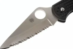 Couteau pliant Spyderco Delica 4 C11SBK denté manche nylon/fibre de verre noir 10,8cm