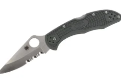 Couteau pliant Spyderco Delica 4 C11PSFG vert feuillage en nylon/fibre de verre 10,8cm