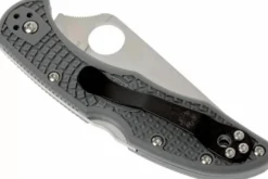 Couteau pliant Spyderco Delica 4 C11FPGY en nylon/fibre de verre gris 10,8cm