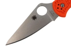 Couteau pliant Spyderco Delica 4 C11FPOR manche en nylon/fibre de verre orange 10,8cm