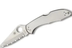 Couteau pliant Spyderco Delica 4 C11S manche inox 10,7cm