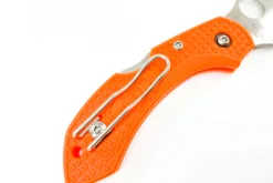 Couteau pliant Spyderco DragonFly 2 C28POR2 manche en nylon/fibre de verre orange 8,5cm