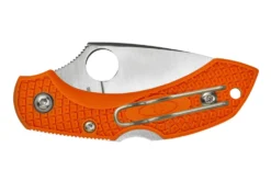 Couteau pliant Spyderco DragonFly 2 C28POR2 manche en nylon/fibre de verre orange 8,5cm