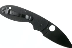 Couteau pliant Spyderco Efficient C216GPBBK manche en G10 lame noire 10,4cm