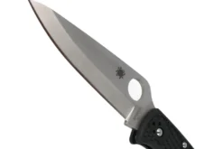 Couteau pliant Spyderco Endura 4 C10PBK biseauté en nylon/fibre de verre noir 12,6cm