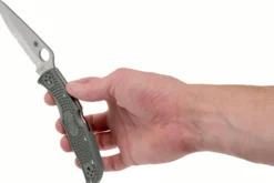 Couteau pliant Spyderco Endura 4 C10PSFG semi denté vert nylon/fibre de verre 12,6cm