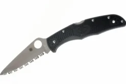 Couteau pliant Spyderco Endura 4 C10SBK double dentelure nylon/fibre de verre noir 12,6cm