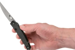 Couteau pliant Spyderco Ikuchi C242CFP manche en fibre de carbone/G10 noir 11cm