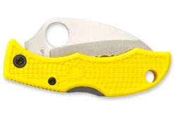 Couteau pliant Spyderco Ladybug 3 LYLS3HB Hawkbill manche en nylon/fibre de verre jaune 6,2cm